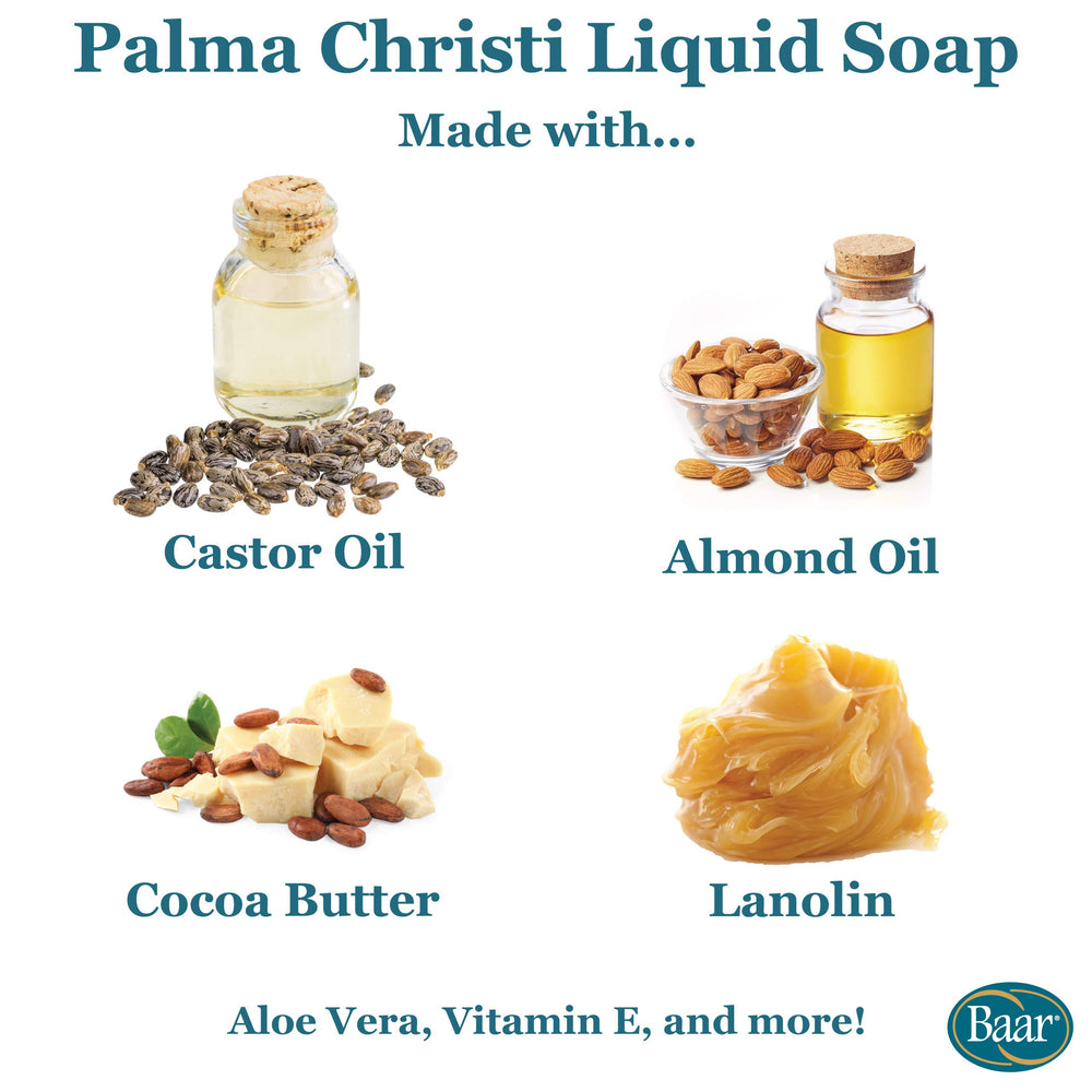 Baar Palma Christi lather close-up showcases creamy, moisturizing foam