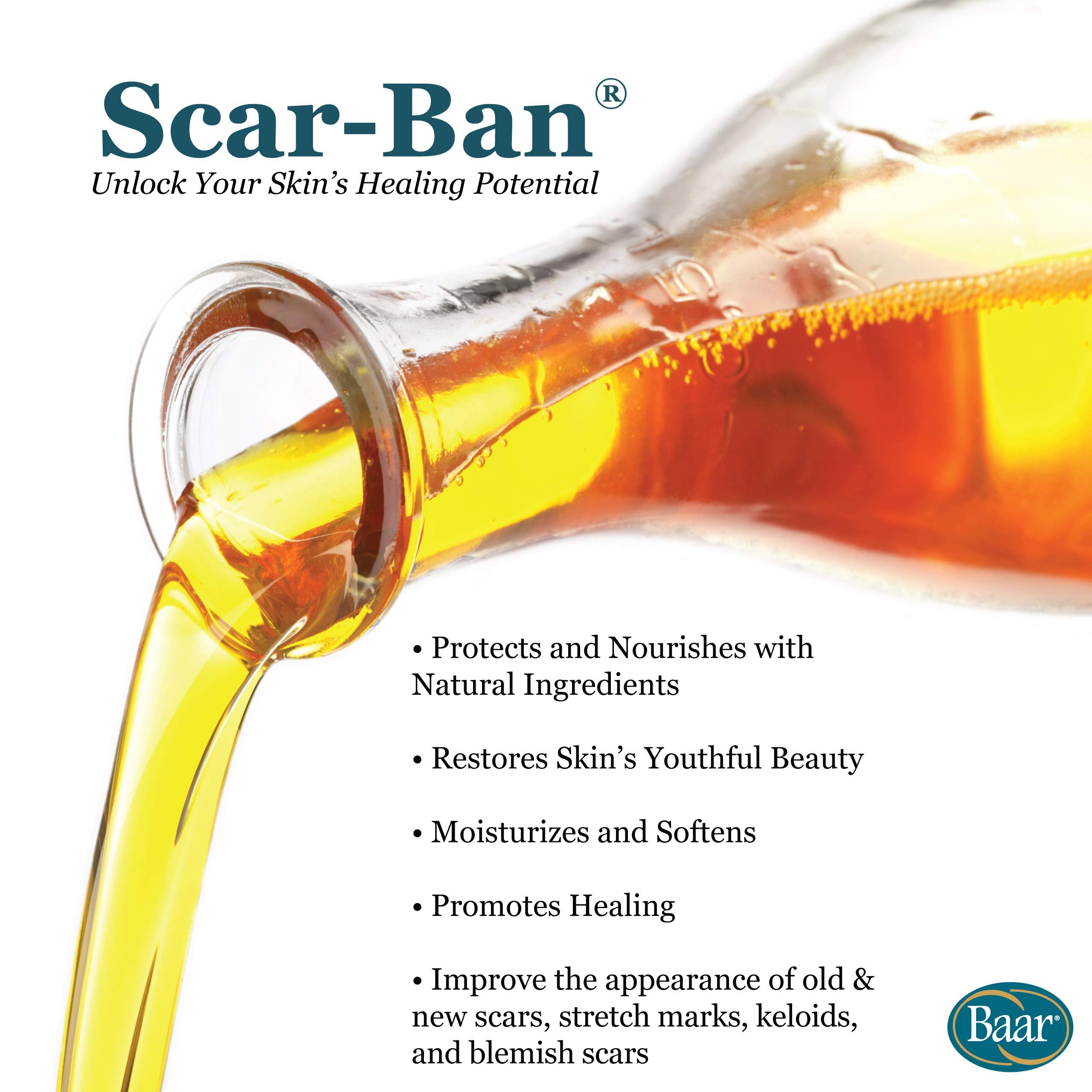 Baar Scar Ban rich emollient texture for effortless application and soothing massage.