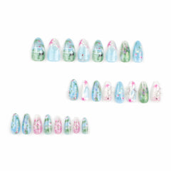 BABALAL cat flower design nails for playful style