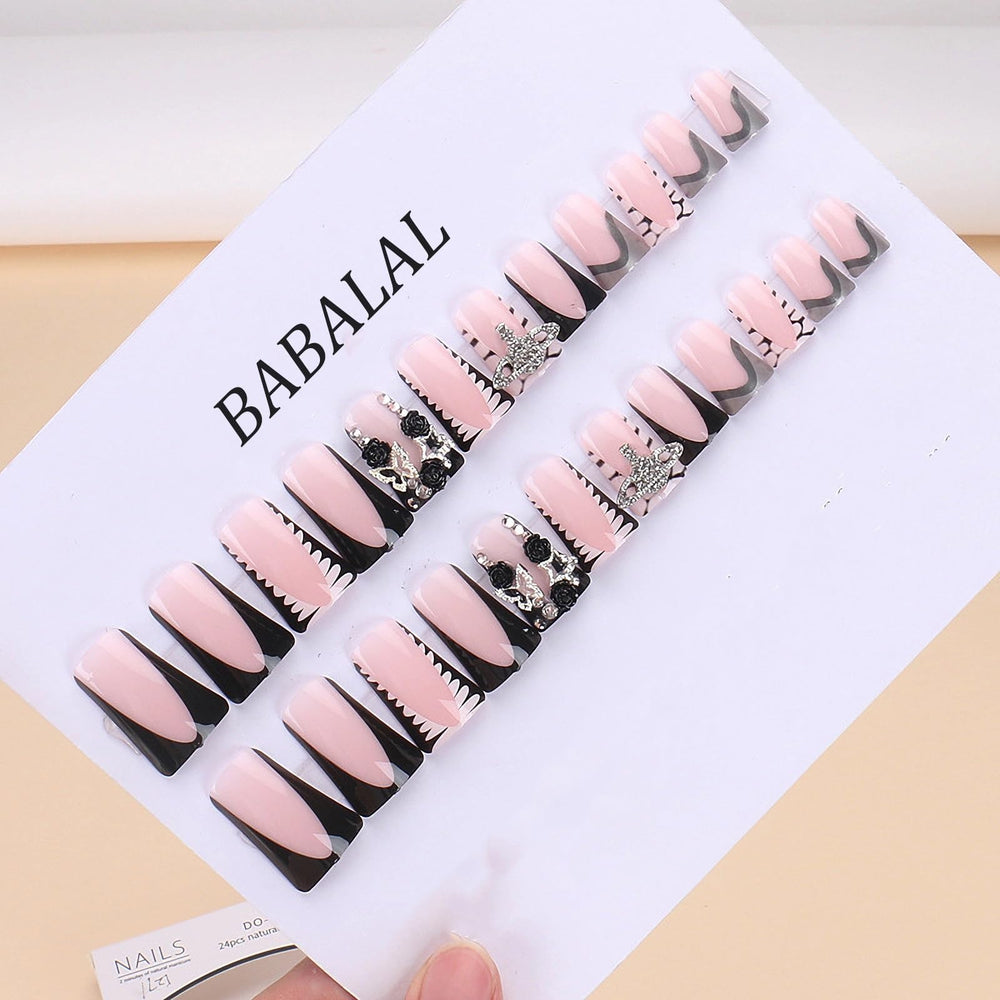 BABALAL Duck Nails rose charm detail close-up shows delicate accessory