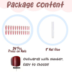 BABALAL included nail glue ensures quick secure application