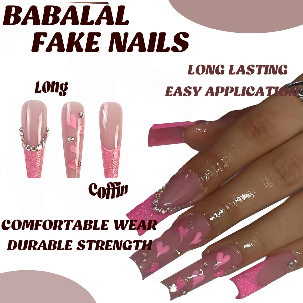 BABALAL multi-size nail pack fits a variety of nail shapes