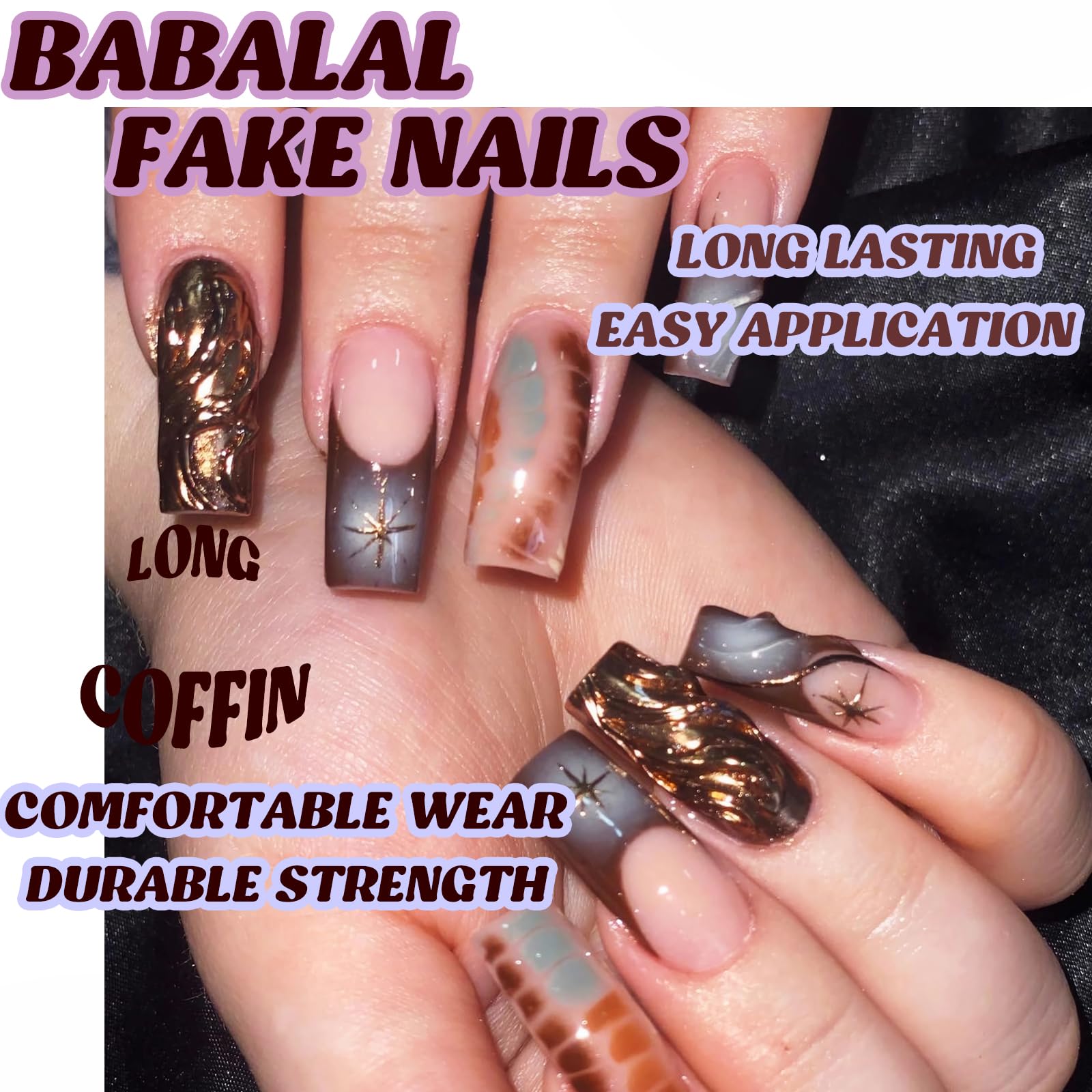 Babalal includes 12 sizes for a personalized nail fit.