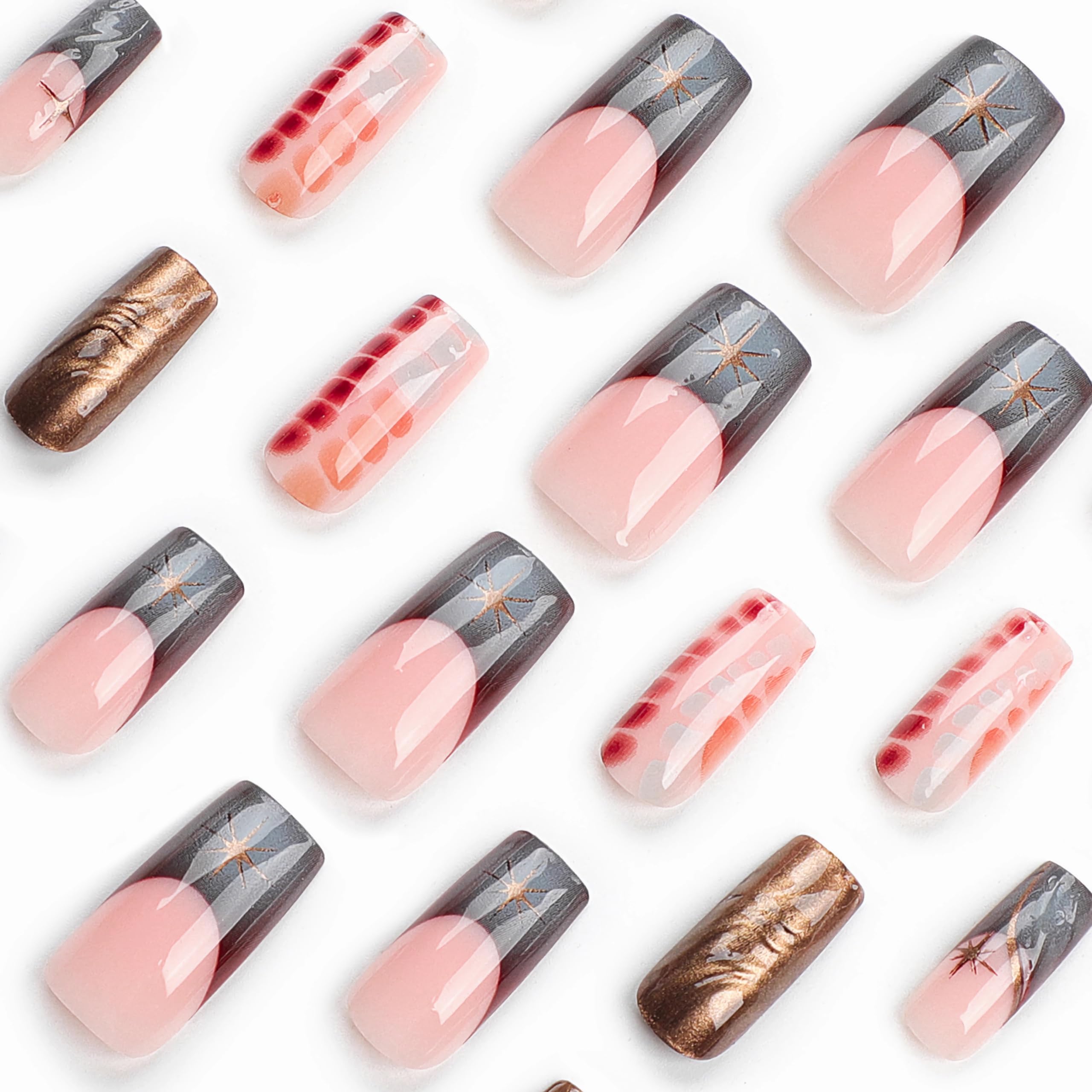 Babalal 24-piece set packaging ready for quick at-home manicure.