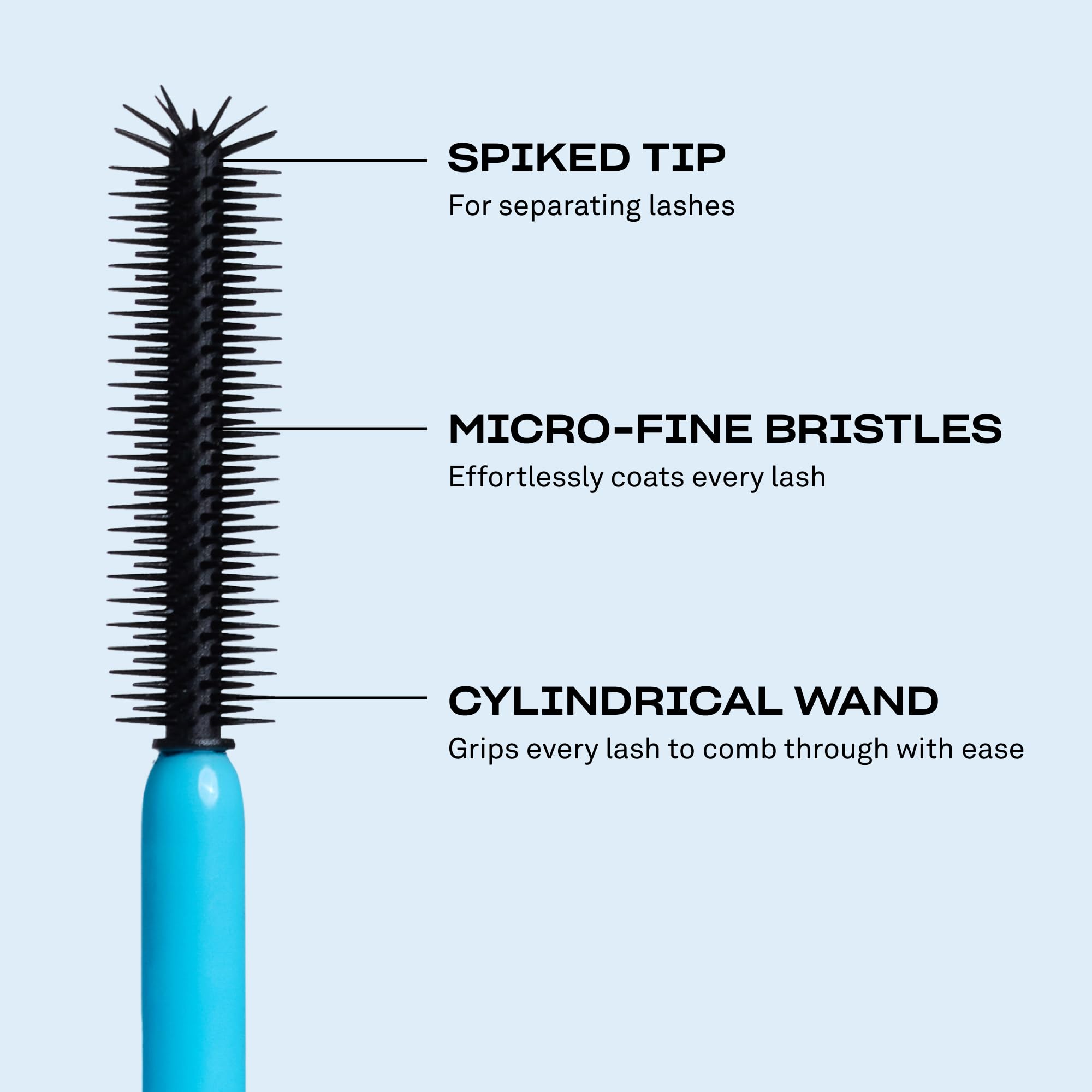 Babe Original 4 Real Mascara lashes after first coat show definition.