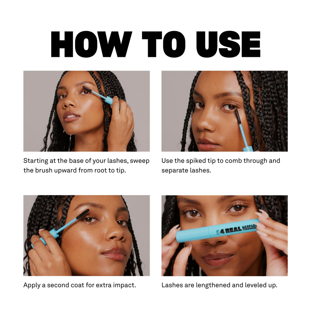 Babe Original 4 Real Mascara vegan cruelty-free packaging on display.