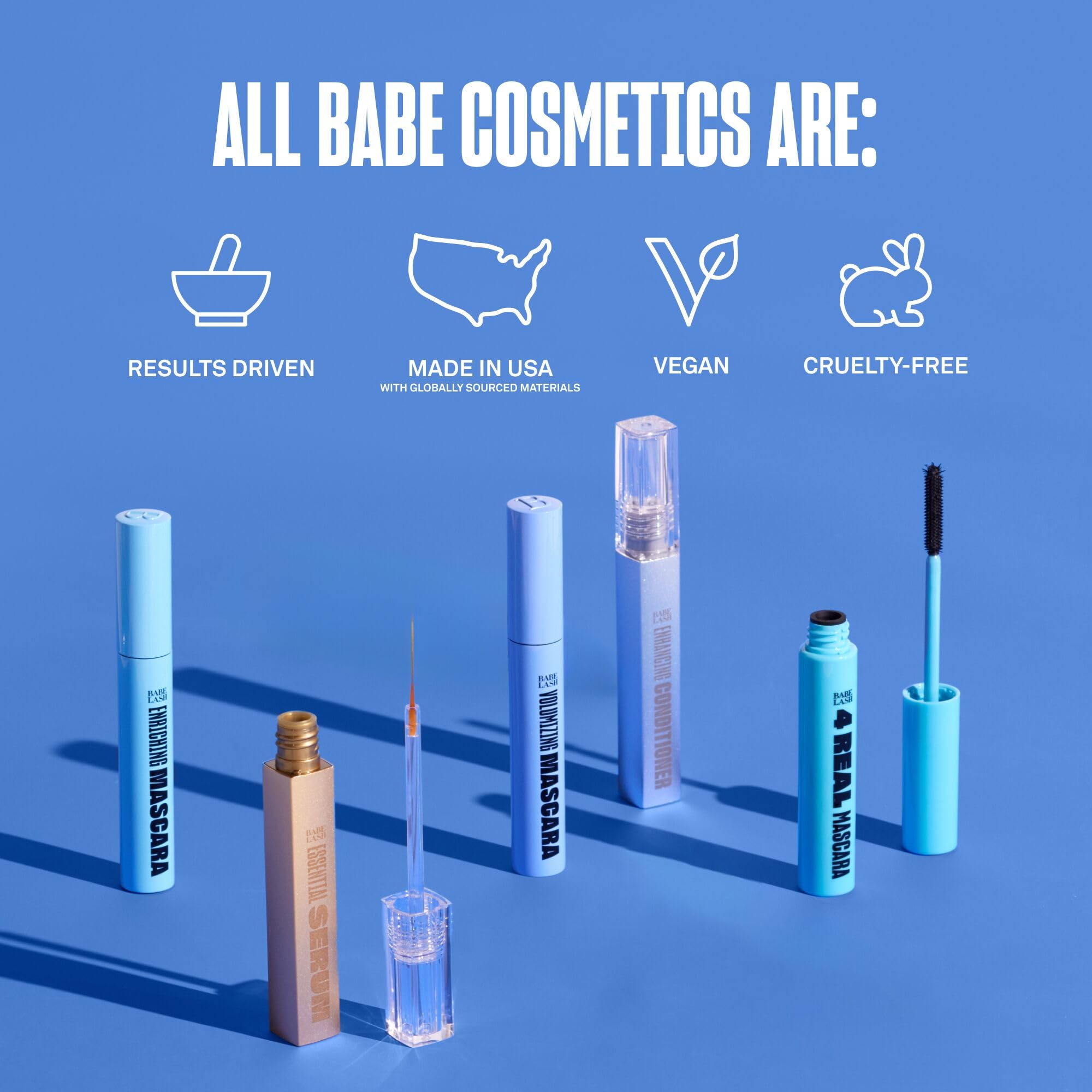 Label highlights natural ingredients for lash-friendly care