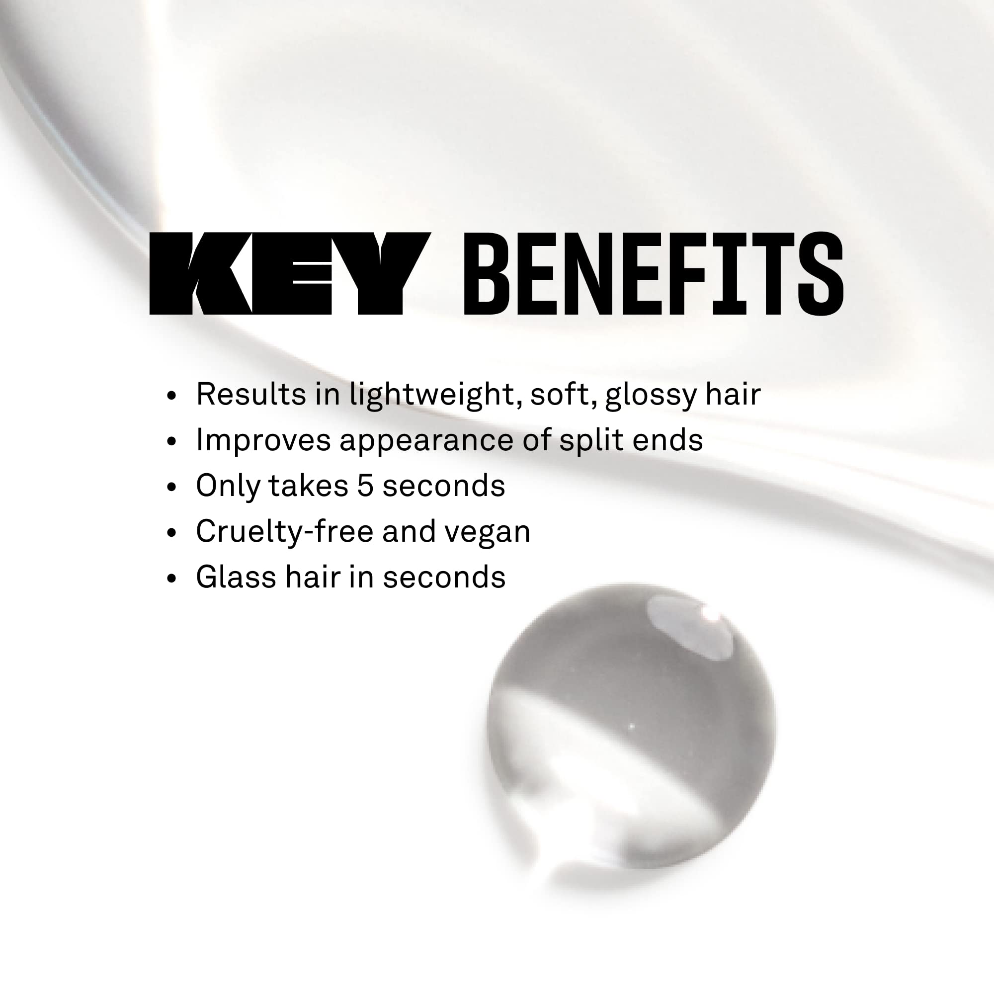 Vegan ingredients highlight vegan keratin, squalene, and amino acids