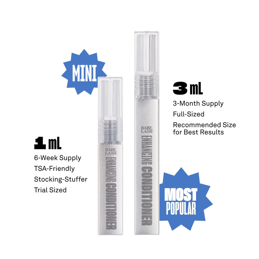 BABE ORIGINAL Enhancing Conditioner brow use demonstrates versatile care for brows and extensions.