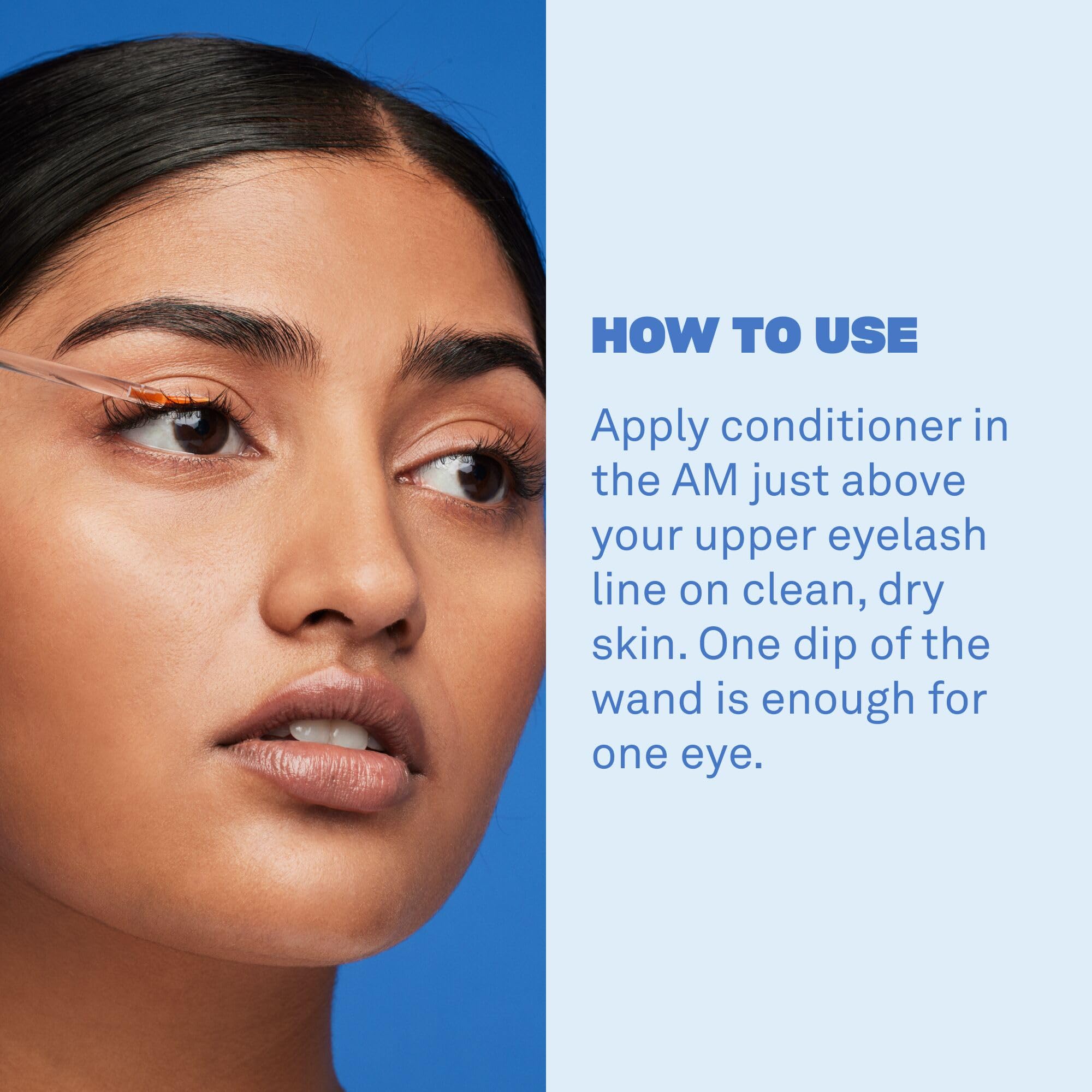 BABE ORIGINAL Enhancing Conditioner lashes appearance shot suggests a fuller, softer look.