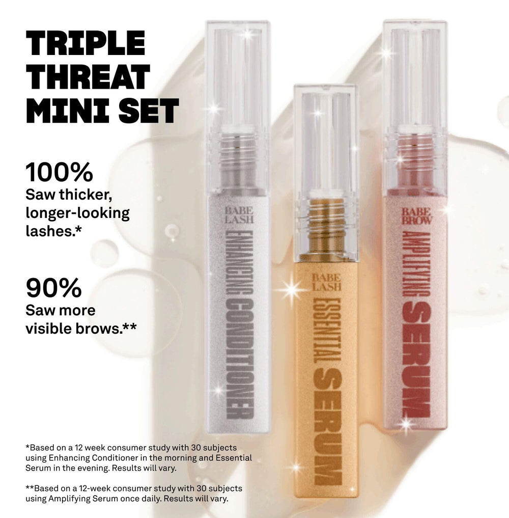 Close-up of Babe Original lash serum 1ml cap for compact size.