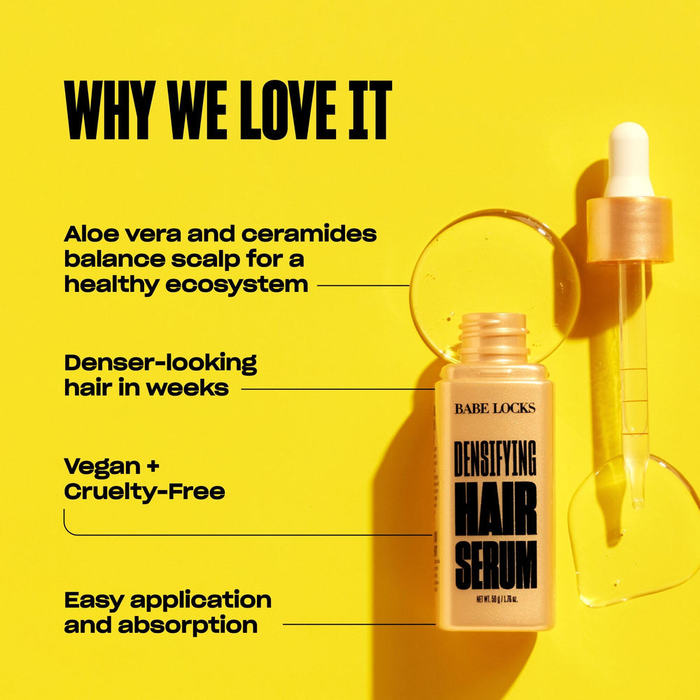 BABE ORIGINAL serum being massaged into the scalp demonstrates relaxing nightly routine