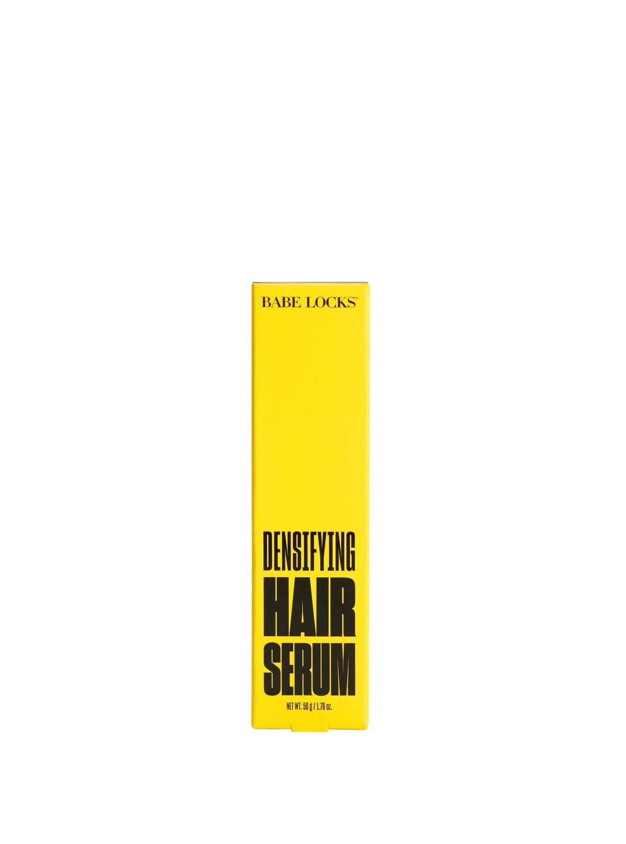 BABE ORIGINAL Locks Densifying Hair Serum bottle and dropper in a calm setting