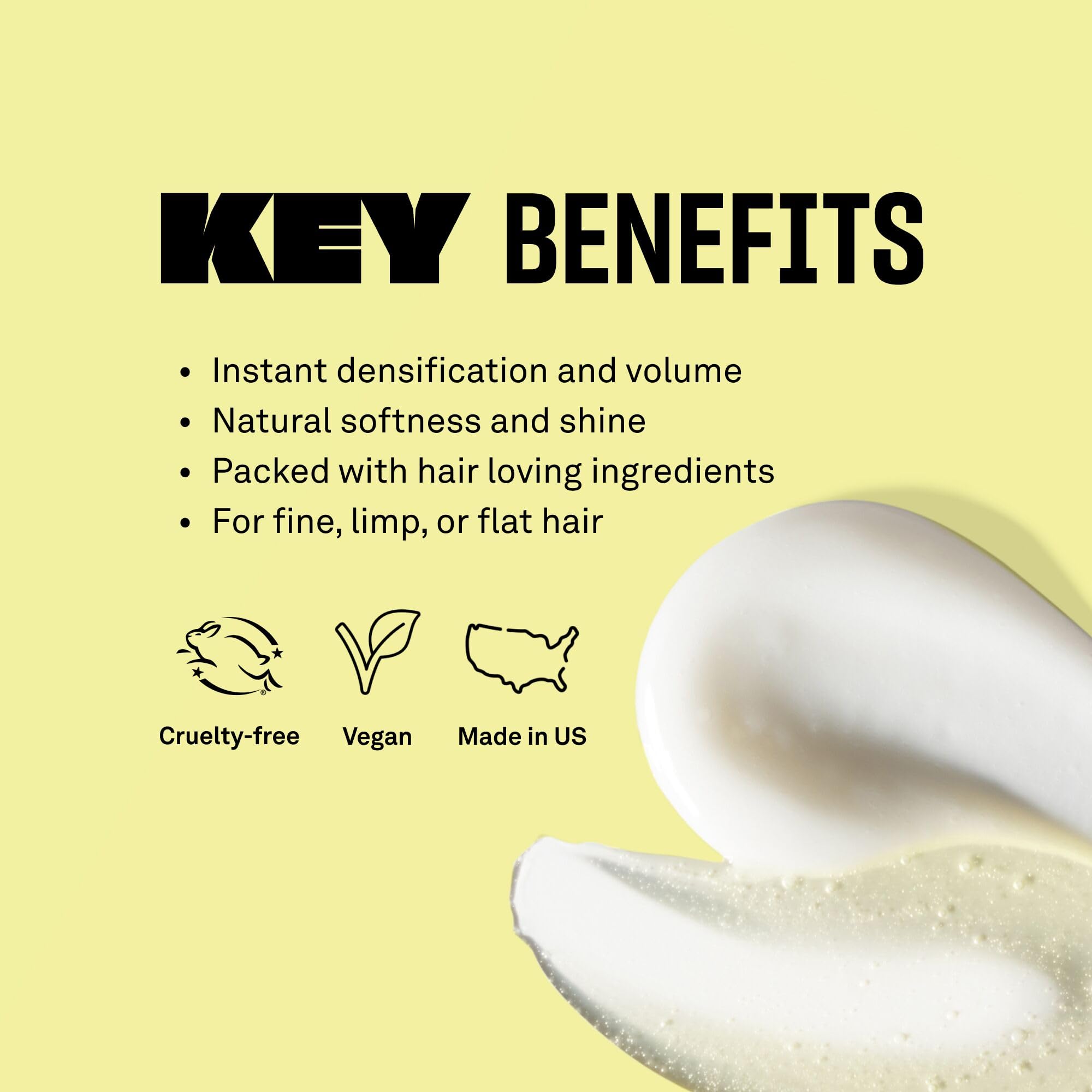 BABE ORIGINAL Locks Densifying Shampoo amaranth extract highlight for plump strands.