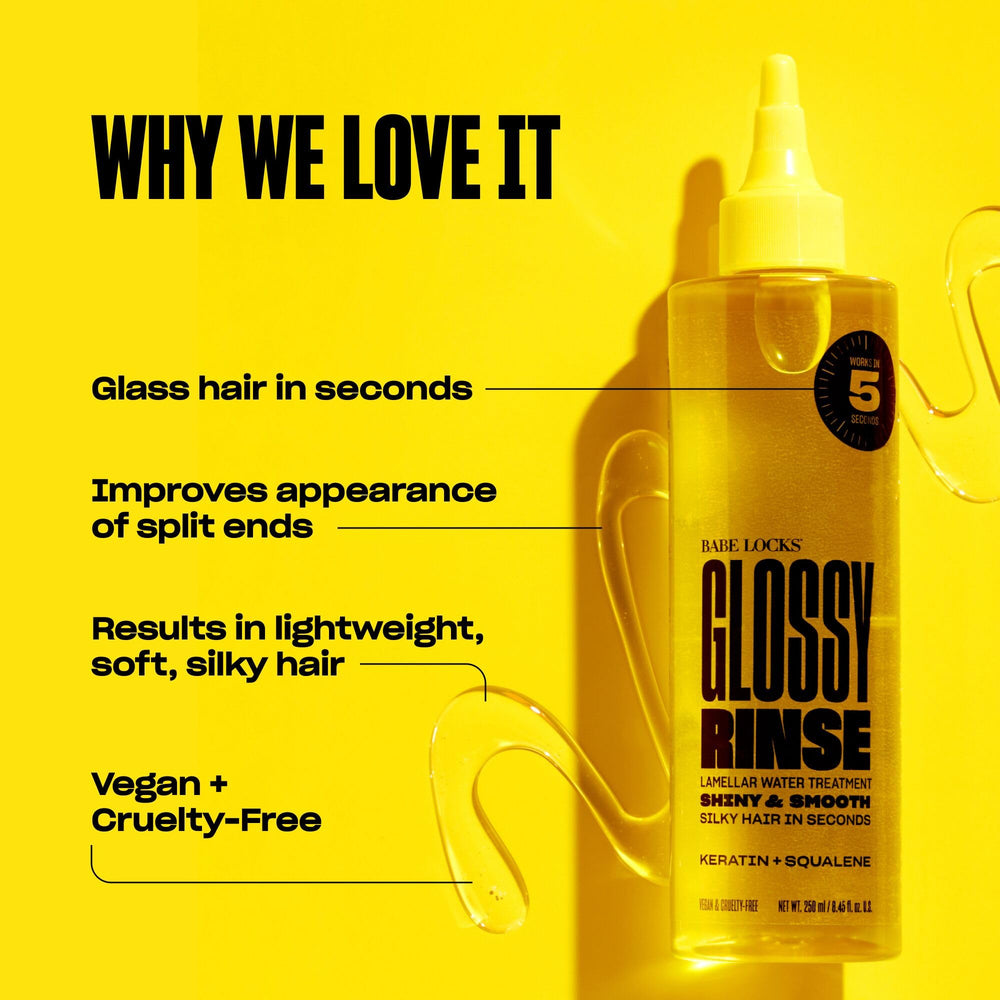 BABE ORIGINAL Rinçage brillant – application sur cheveux mouillés pour douceur lumineuse