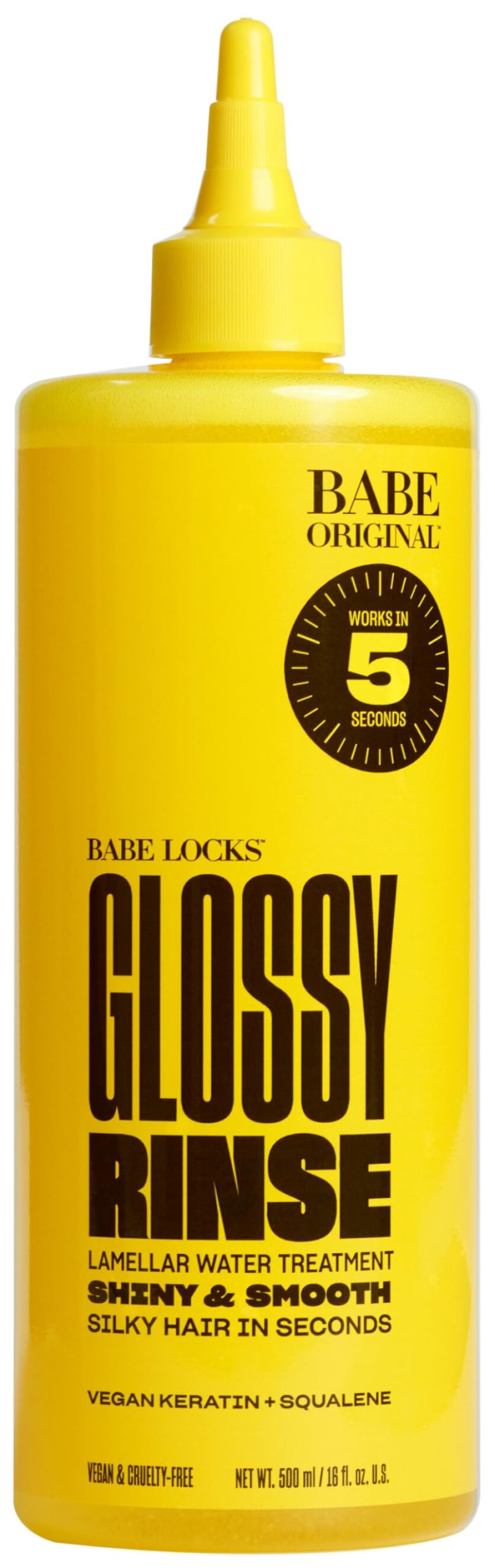 BABE ORIGINAL Rinçage brillant – flacon en gros plan pour des longueurs éclatantes