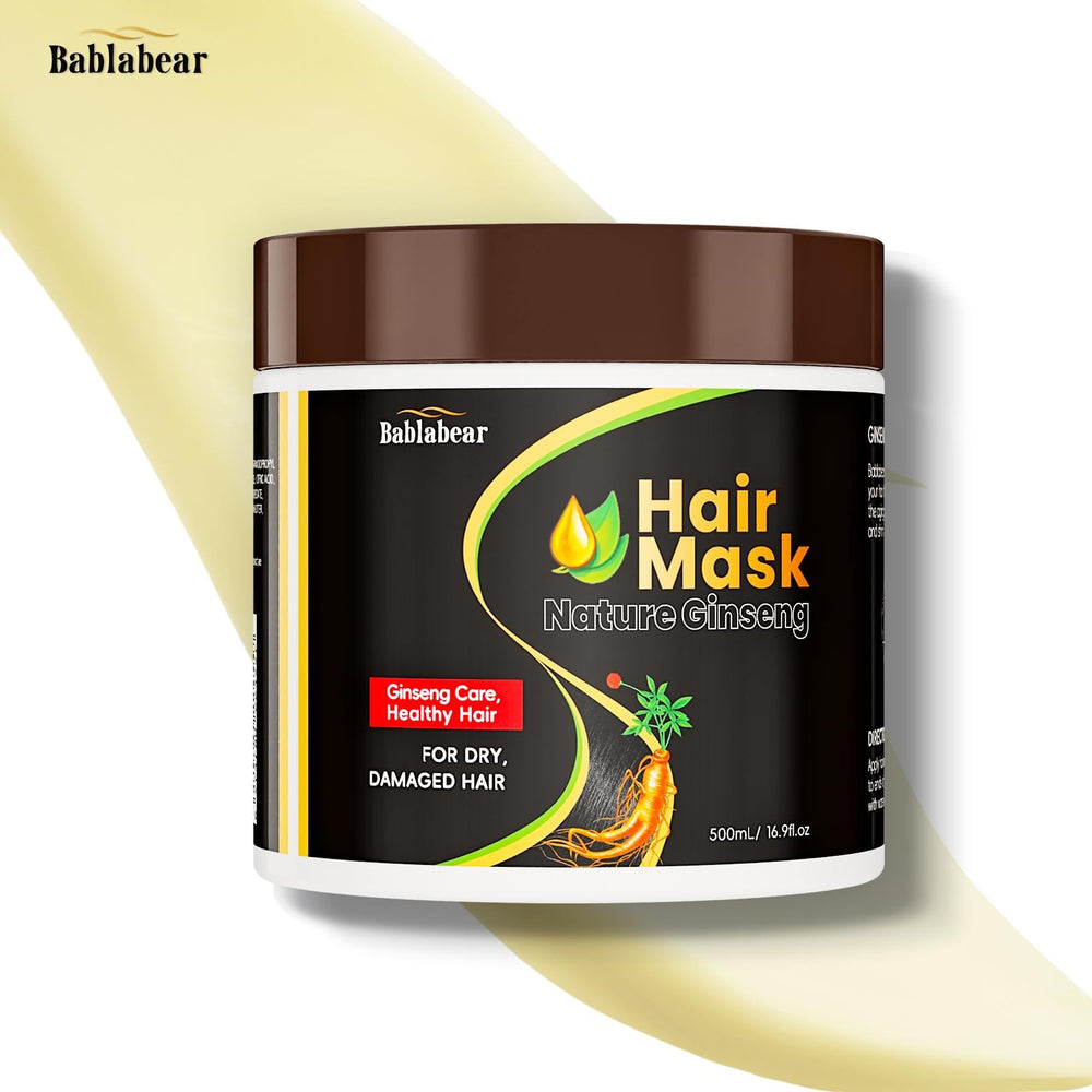 Shine recovery image hints at salon-like gloss from Bablabear Hair Mask.