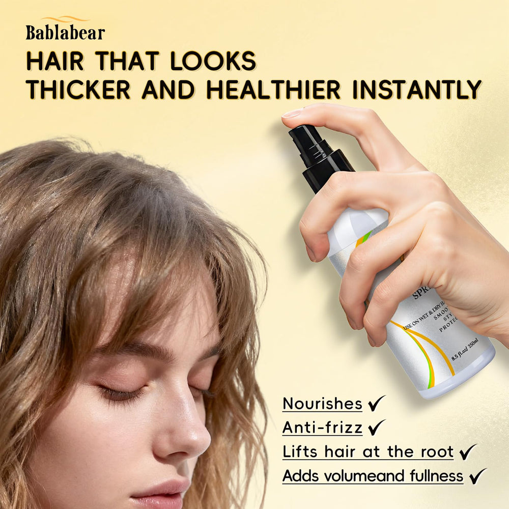 Bablabear sulfate-free formula supports gentle volume and frizz control