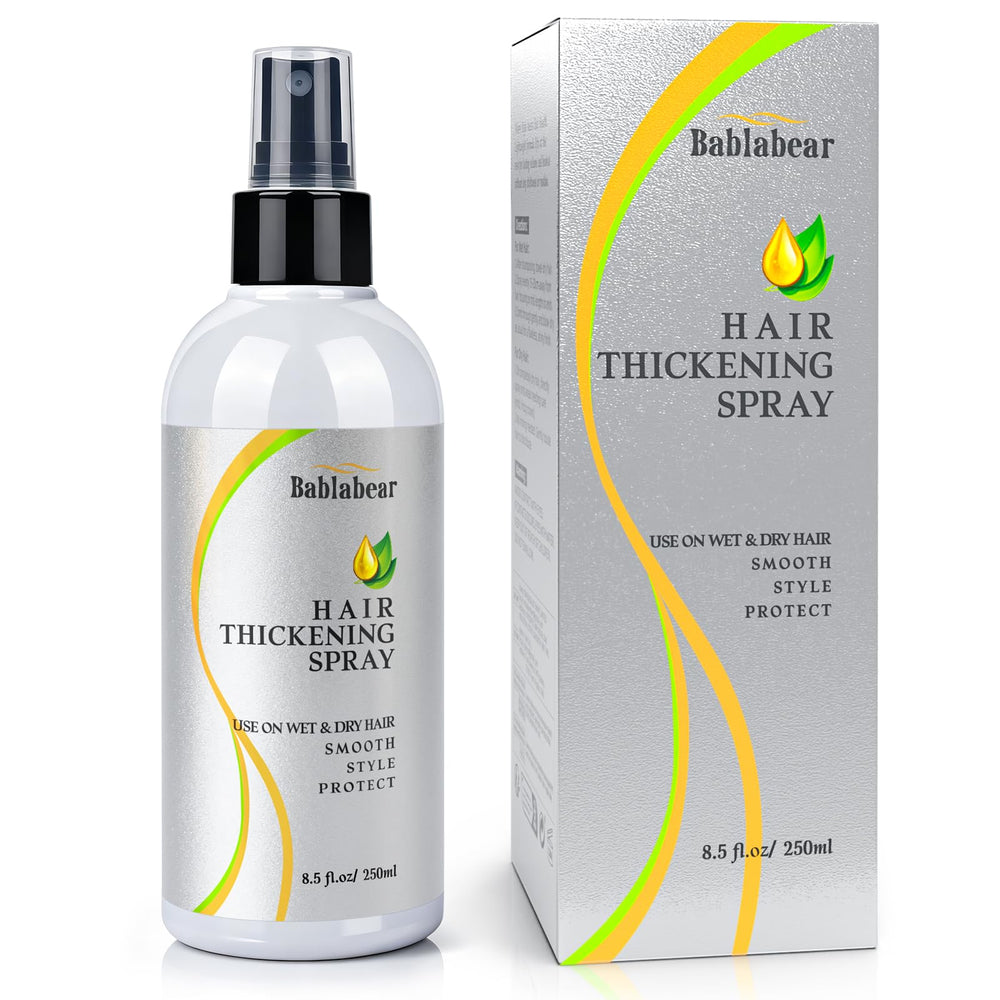 Bablabear thickening spray targets roots for instant lift and lasting volume