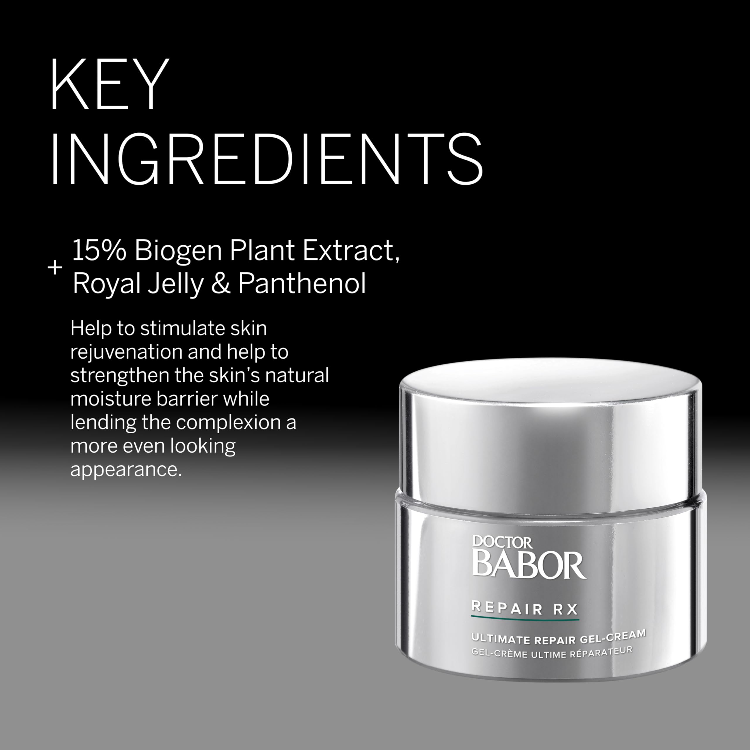 Applying BABOR Doctor Repair RX Gel-Cream to skin for even tone