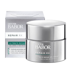 BABOR Doctor Repair RX Gel-Cream bottle close-up, lightweight hydration