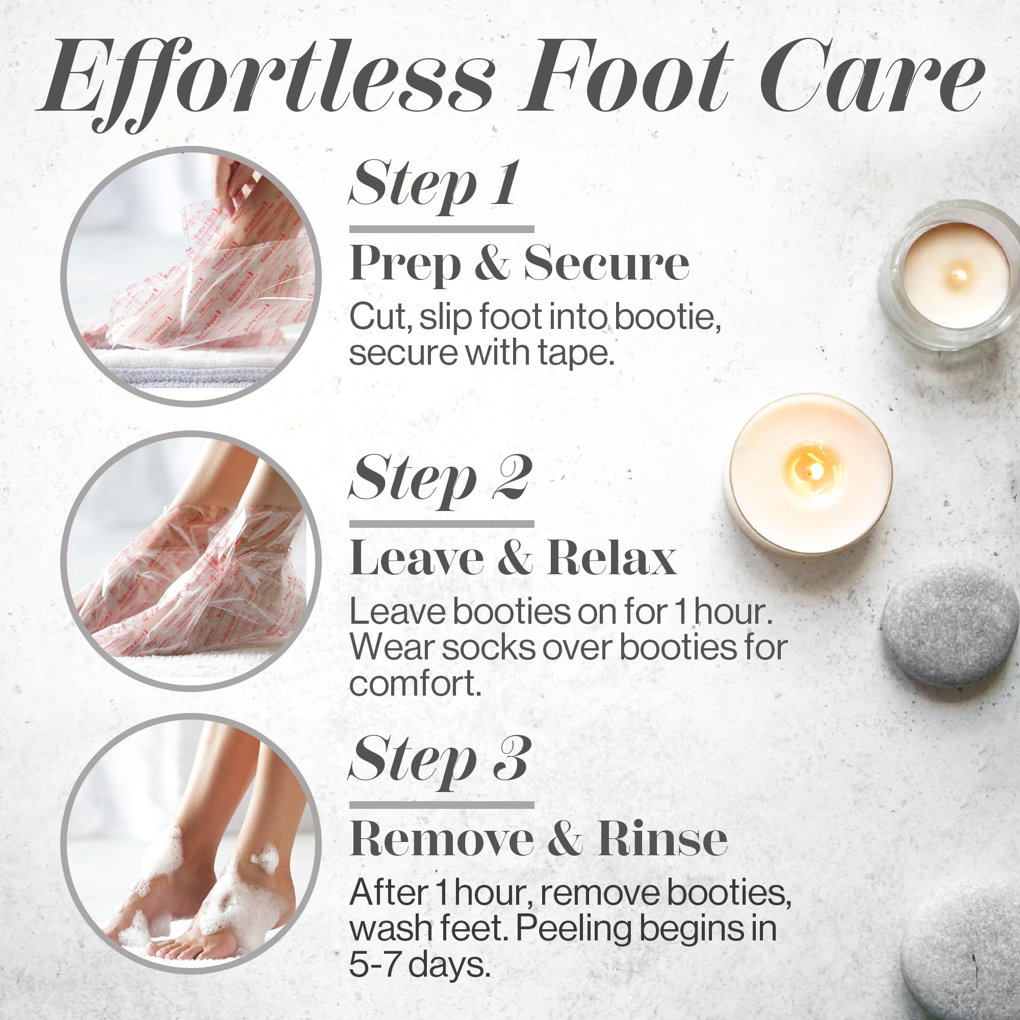 Baby Foot Original finished-soft-feet reveal after use demonstrates long-lasting results.