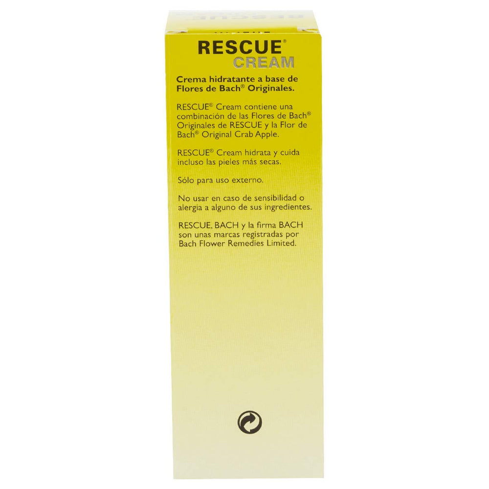 Bach Rescue Remedy Cream label highlights natural ingredients