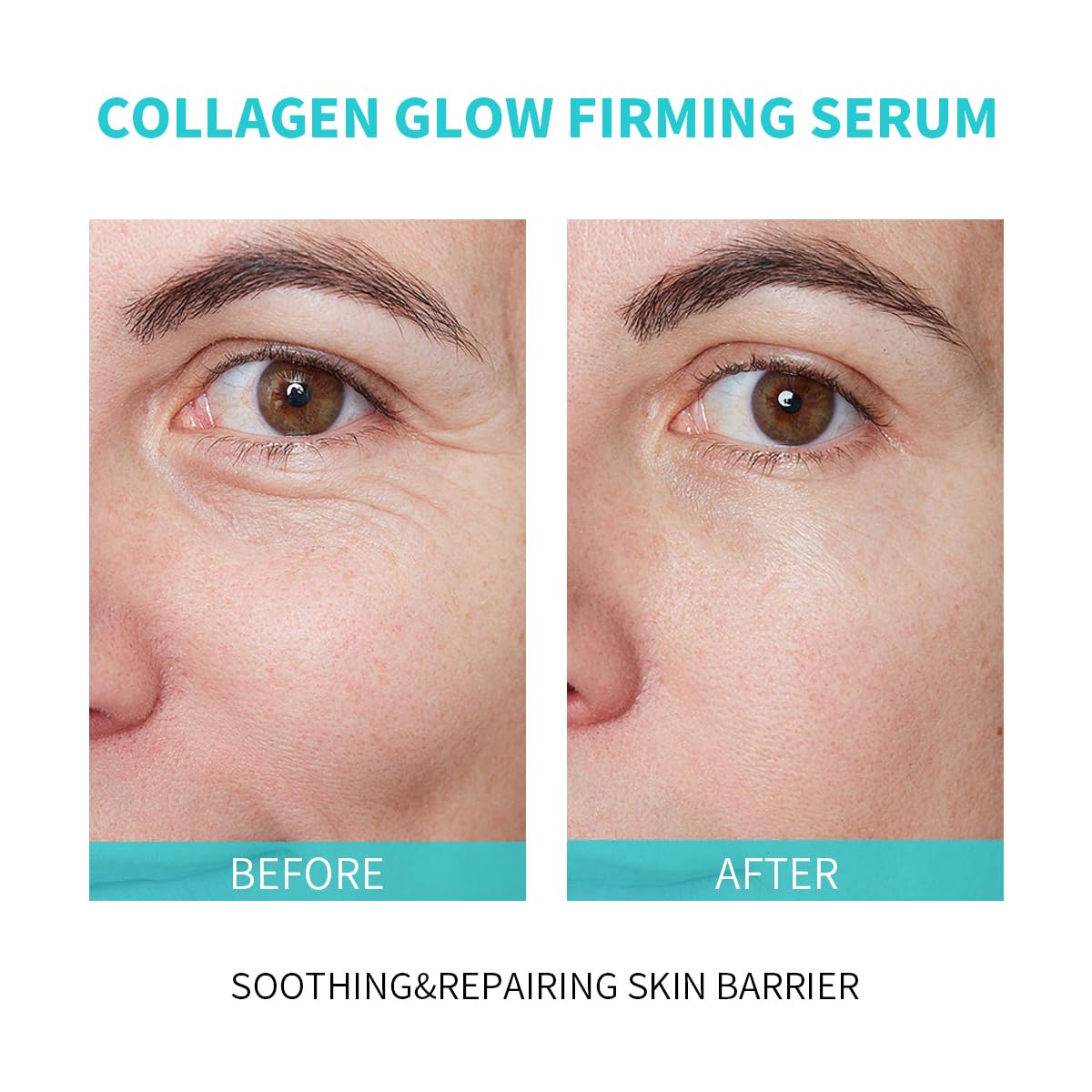 BACHERI Collagen Glow serum ampoules pack shows convenient daily delivery.