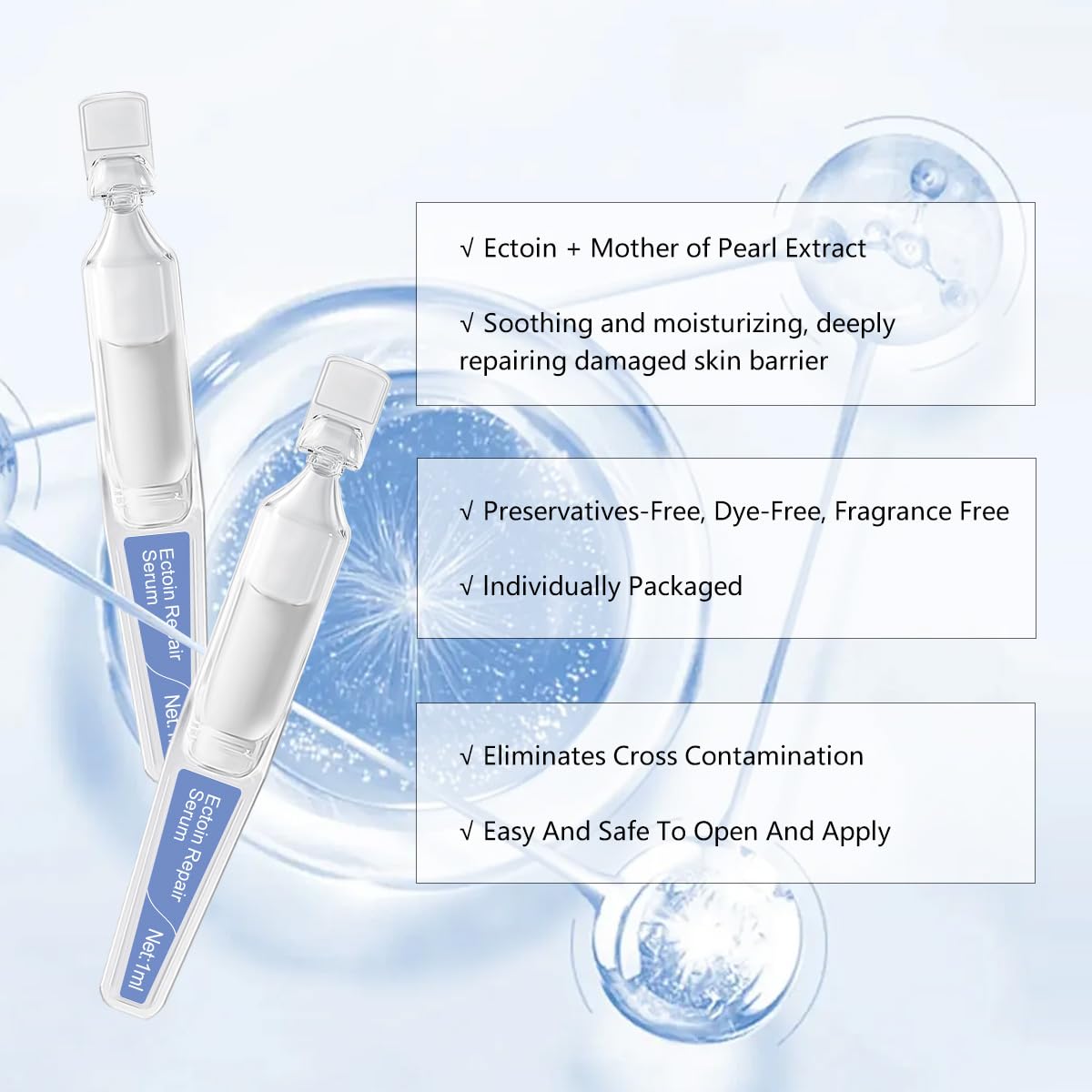 BACHERI deep hydration ampoule promotes long-lasting moisture