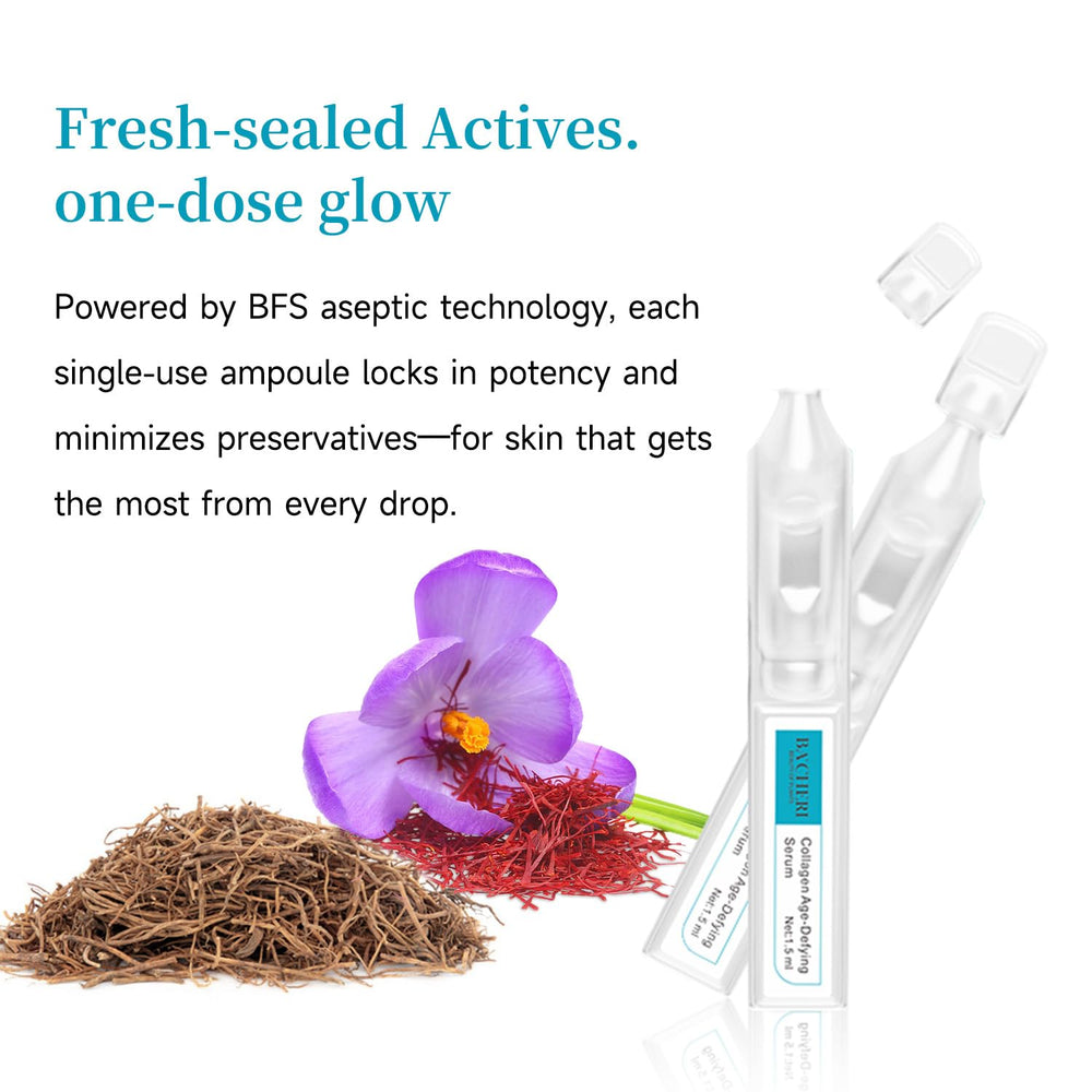 BACHERI glow-ready texture close-up suggesting hydrated skin.
