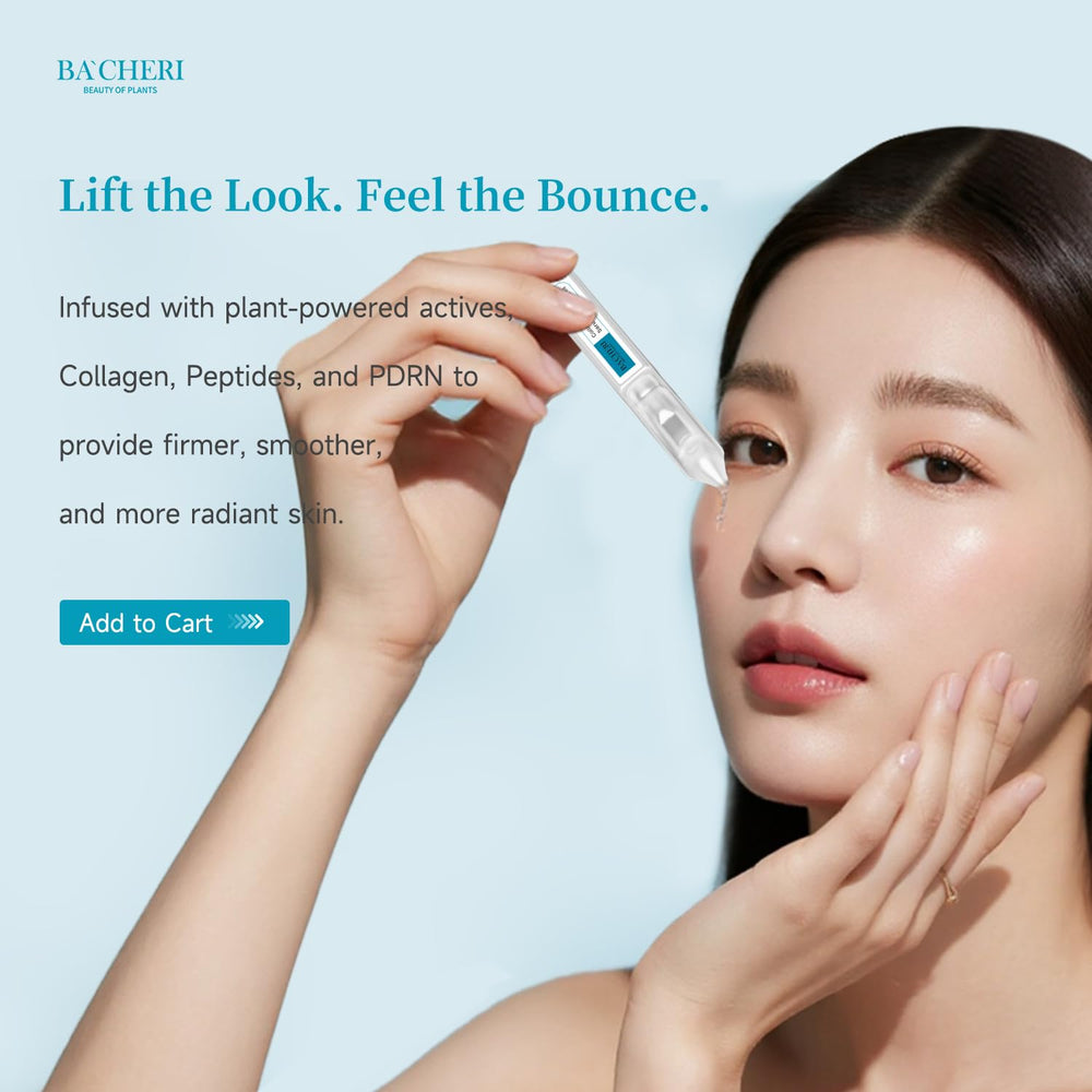BACHERI travel-friendly ampoules on-the-go packaging.