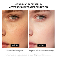 BACHERI Vitamin C Serum texture closeup highlighting silky, fast absorbing hydration.