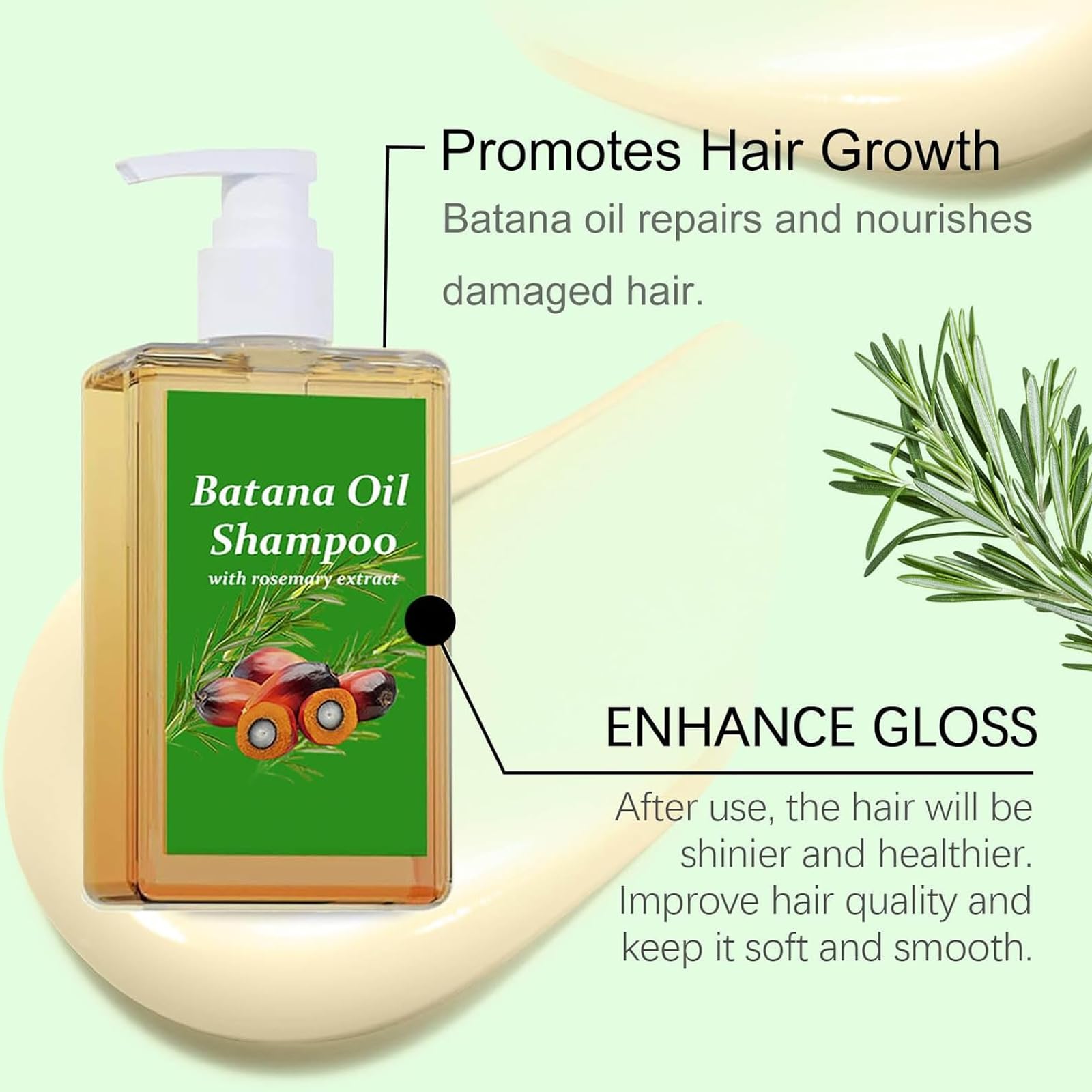 BACIOKIS Batana Oil Shampoo and Conditioner duo display for complete care.