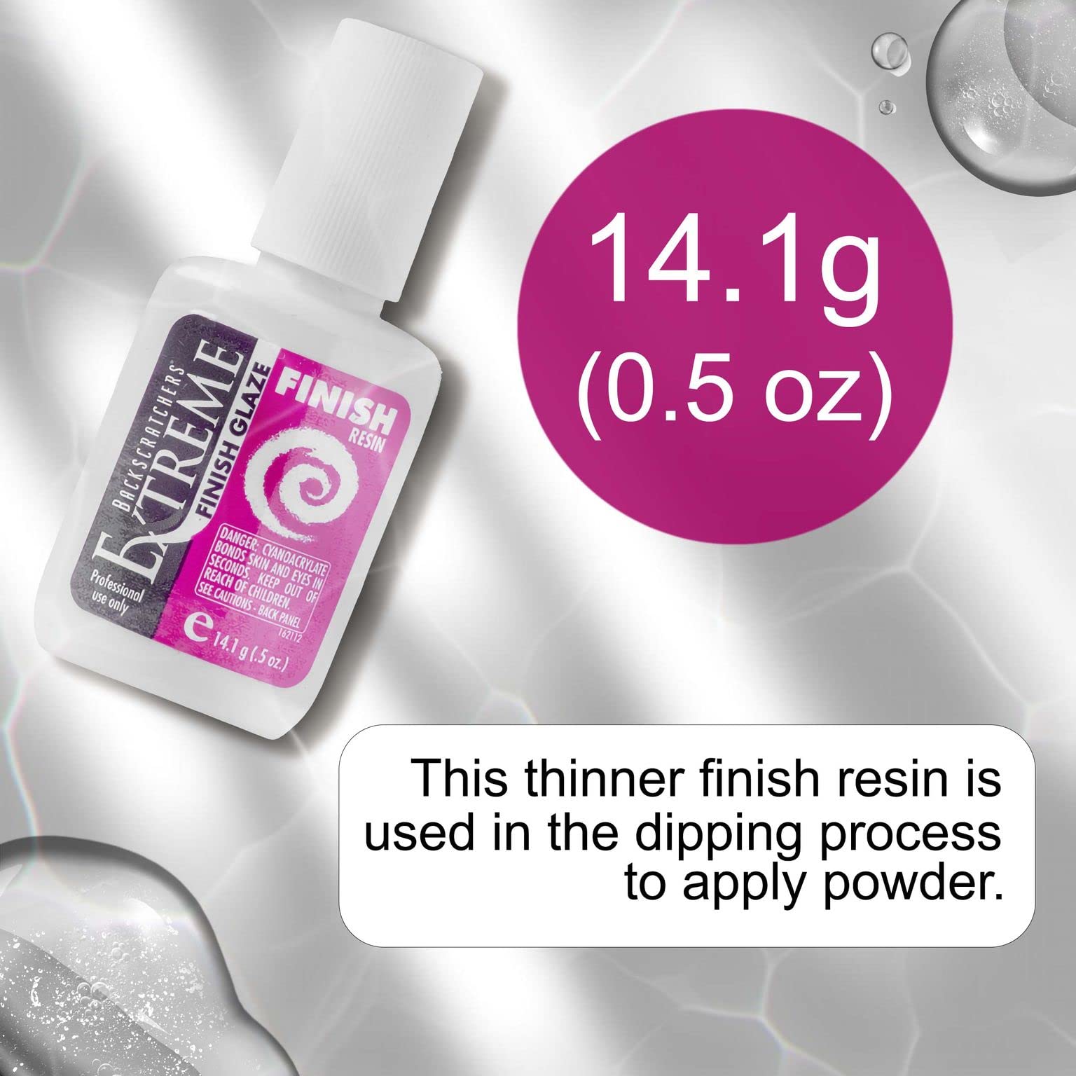 BackScratchers Extreme Glaze doubles as nail adhesive for tips and extensions.