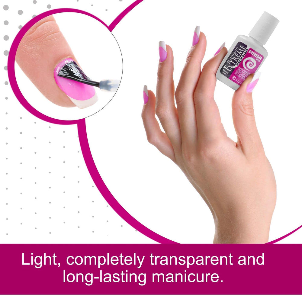 BackScratchers Extreme Glaze delivers a strong bond for nail tips and extensions.