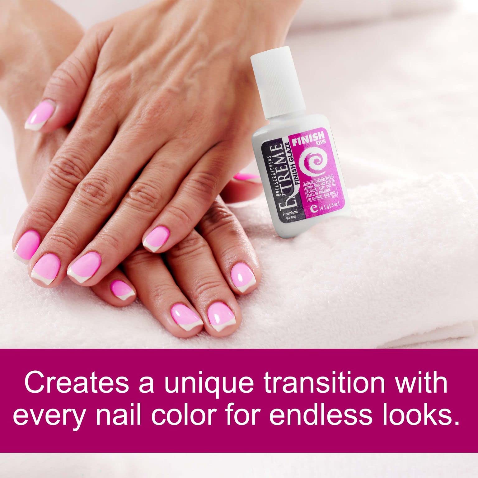 BackScratchers Extreme Glaze serves as versatile base or top coat for nails.