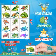 Backtopeia Turtle Tattoos take-home gifts for party guests.
