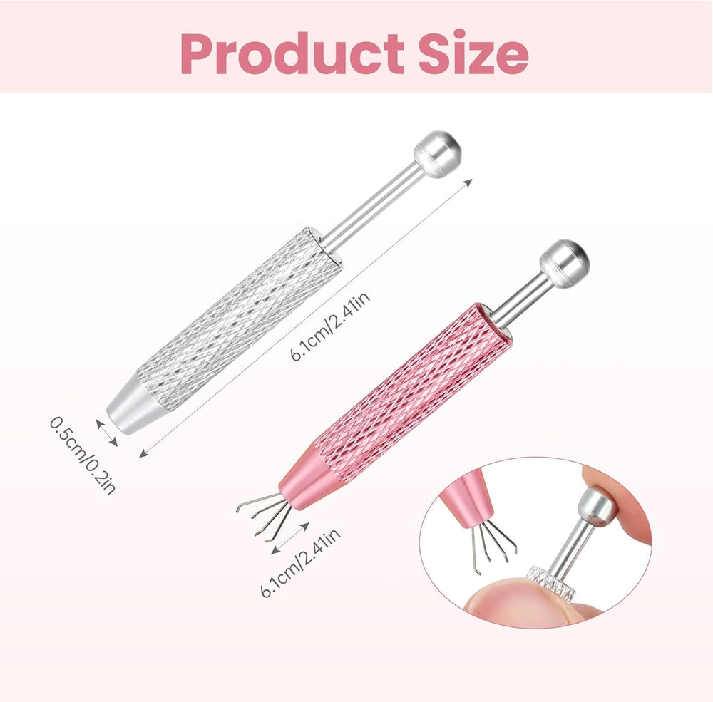 BACUTHY stainless steel pickup tool handles small screws and beads securely.
