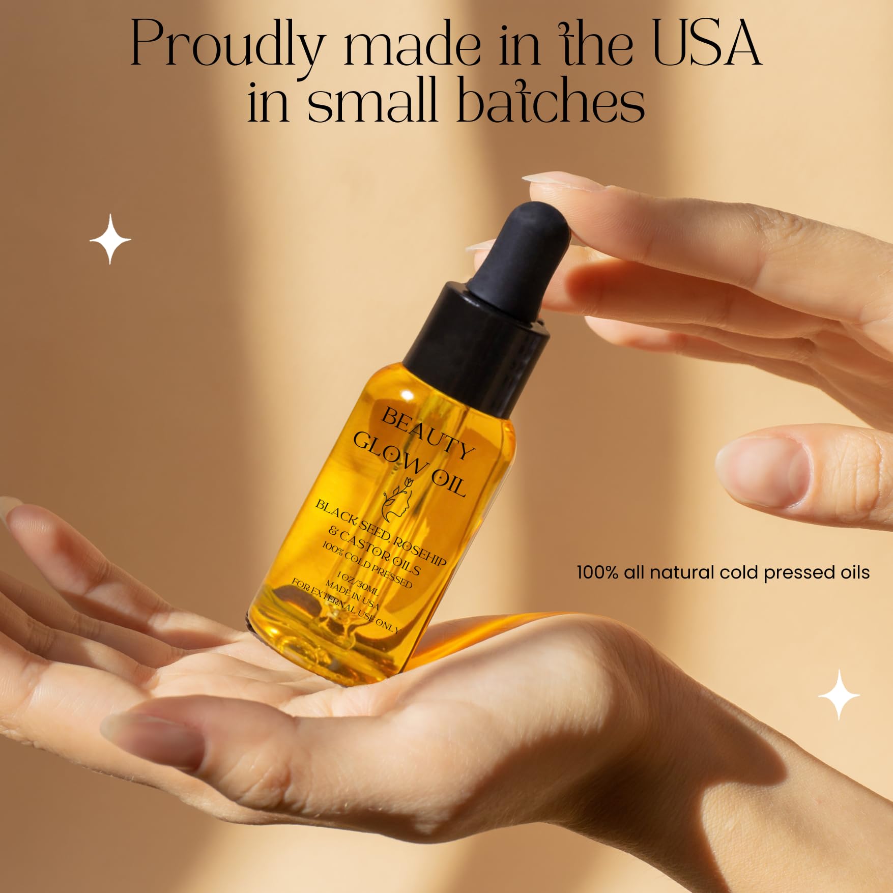 Bad Dog Castor Oil ingredient shot shows vitamin E and moisturizing benefits