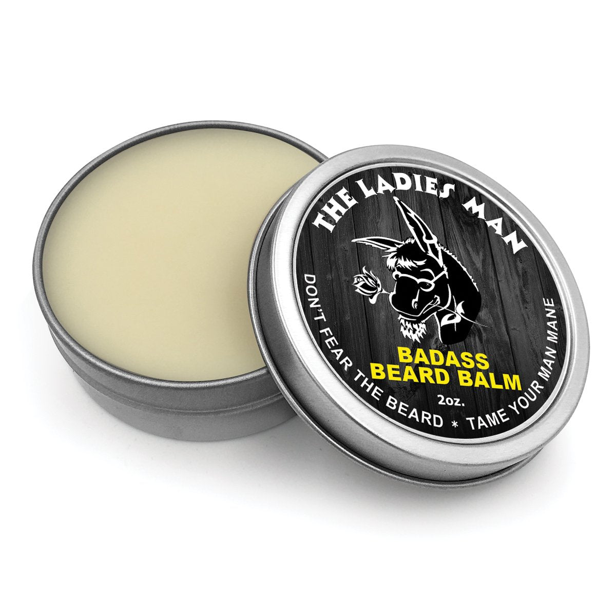 Badass Beard Care The Ladies Man Beard Balm softening showcases smoother beard texture.