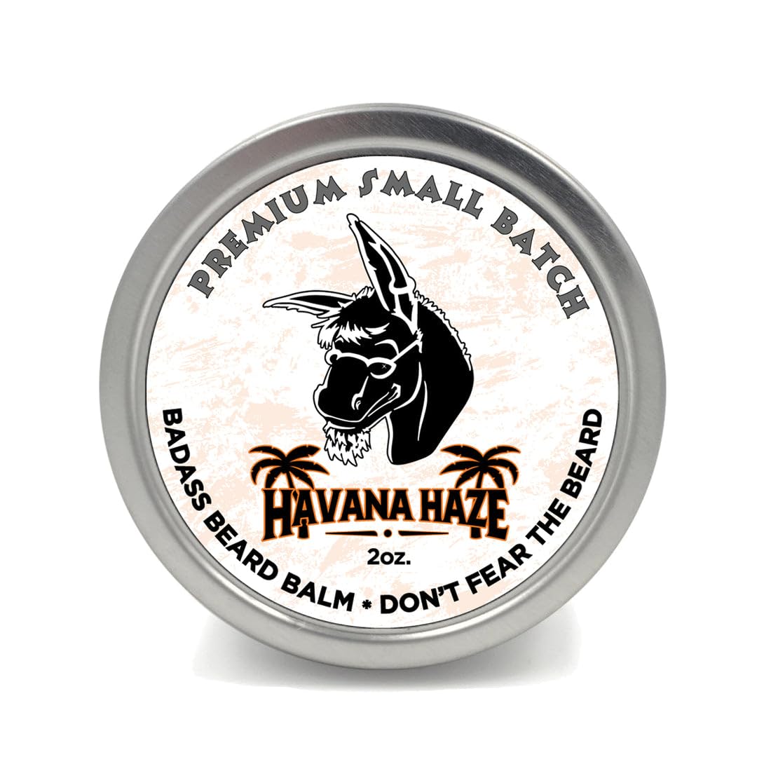 Havana Haze balm being applied to beard for softness and hydration.