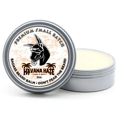 Close-up of Havana Haze label highlighting natural ingredients.