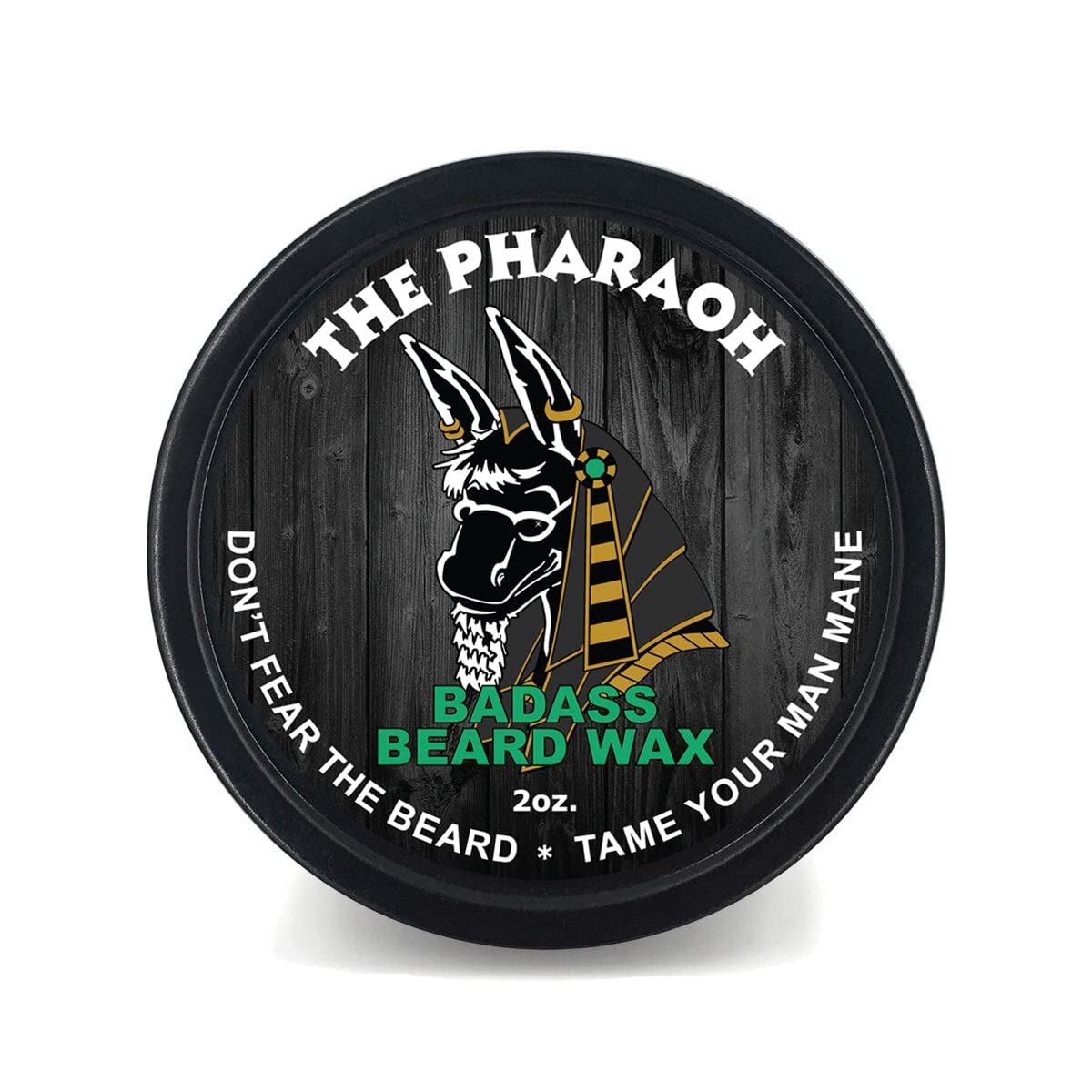 Badass Beard Care Pharaoh Scent beard wax softens beard hair for a natural, pliable hold