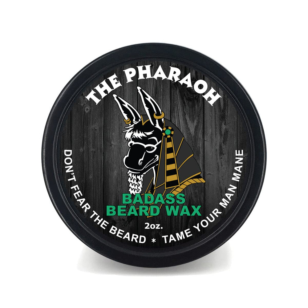 Badass Beard Care Pharaoh Scent beard wax softens beard hair for a natural, pliable hold