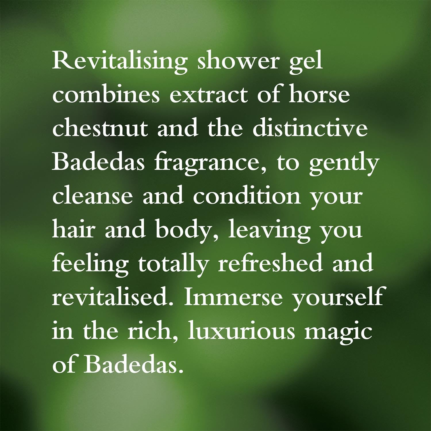 Badedas Revitalising set on bathroom shelf for convenient daily care
