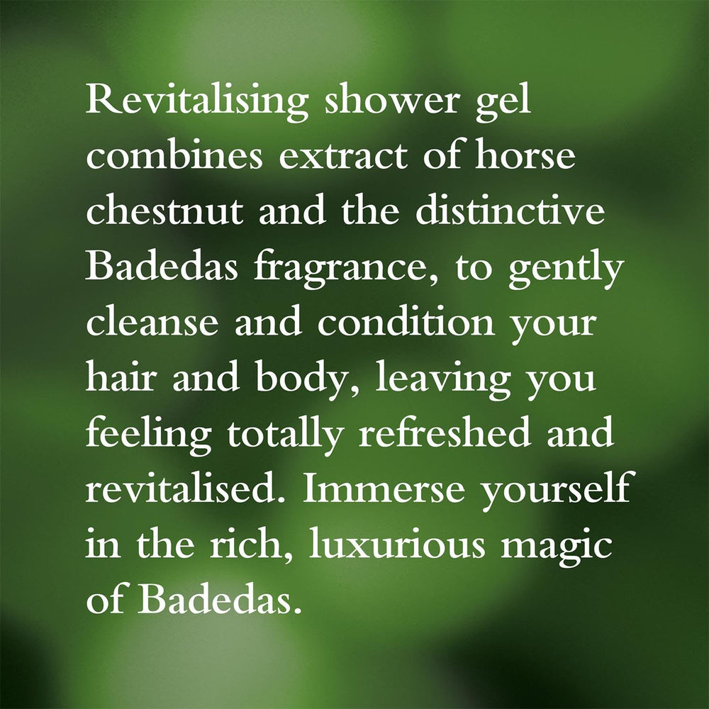 Badedas Revitalising set on bathroom shelf for convenient daily care