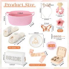 Baderke bridal slippers plush fabric for comfortable morning preparations.