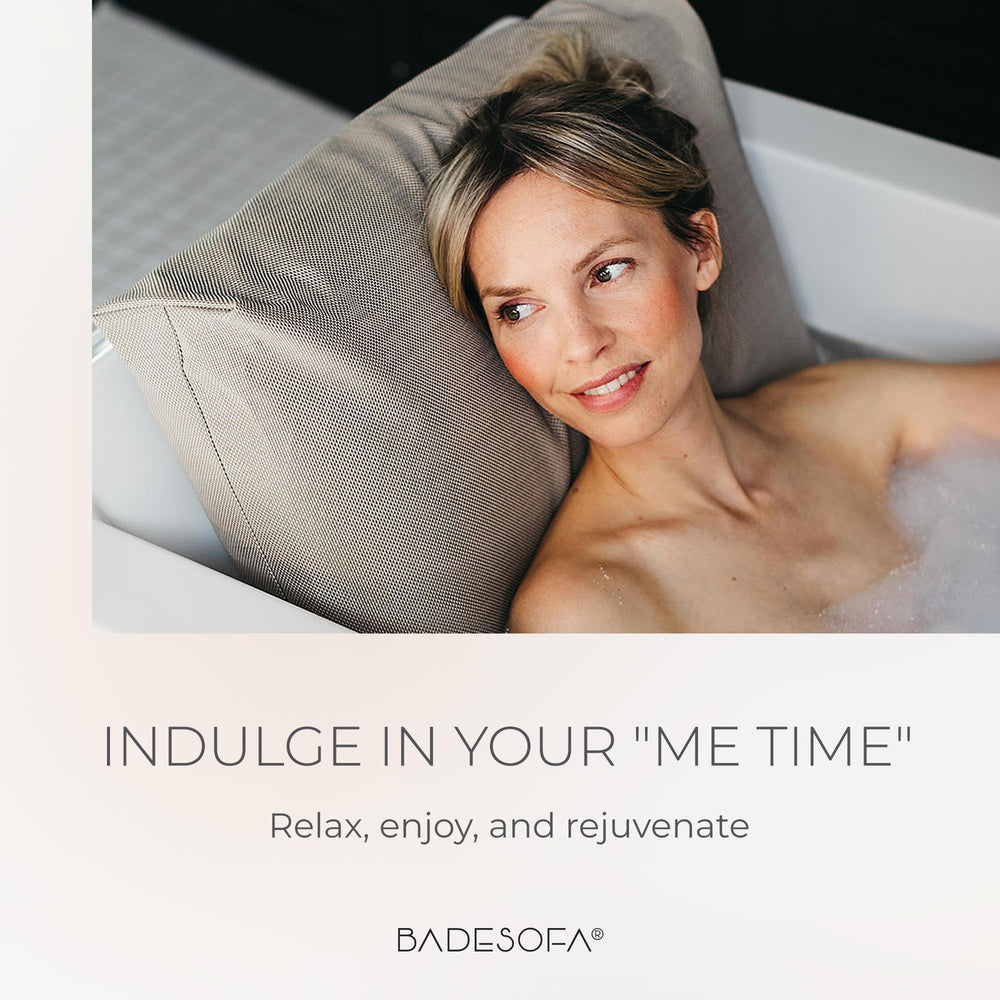 BADESOFA quick-dry outer fabric simplifies maintenance after each bath.
