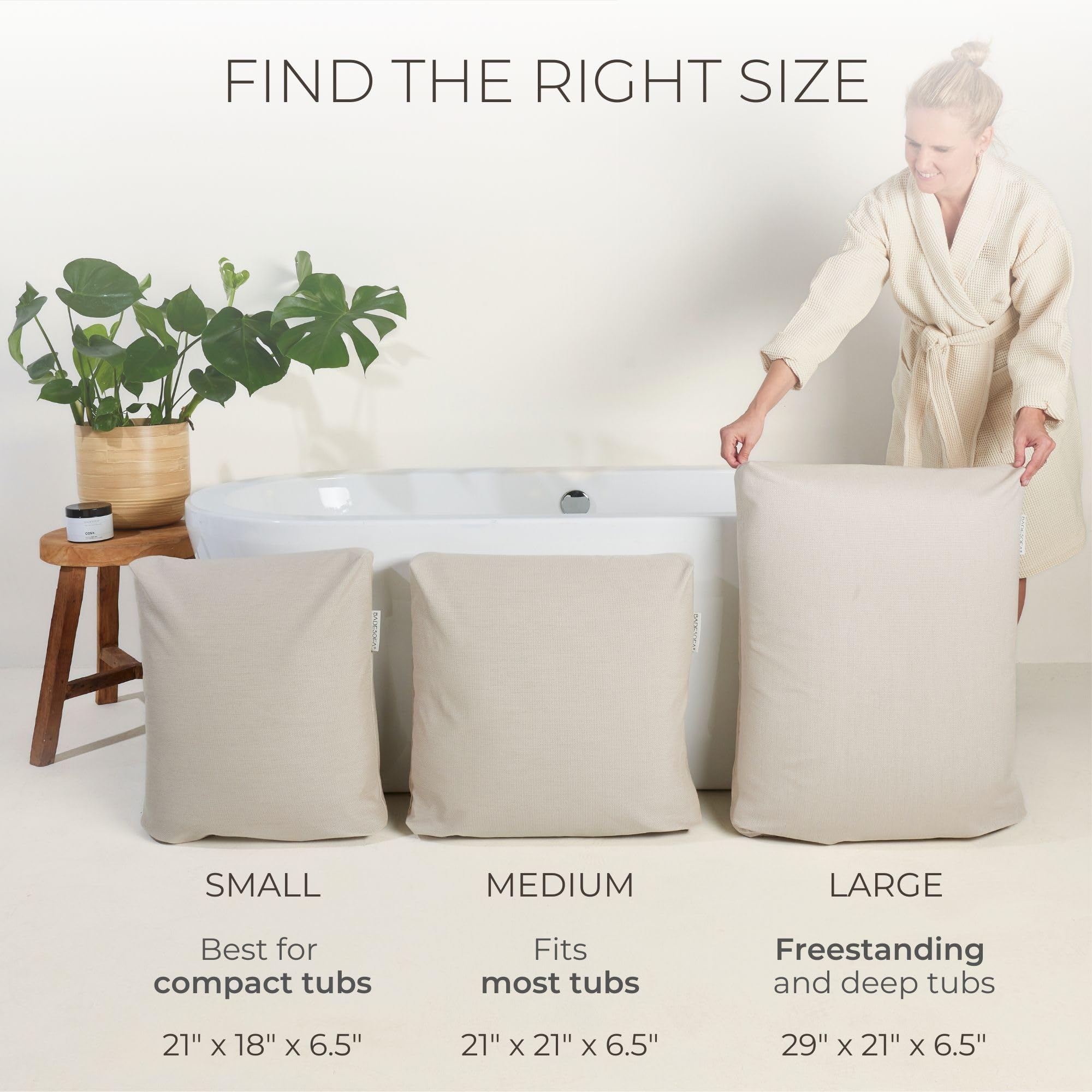 BADESOFA Outer fabric dries quickly for daily use.