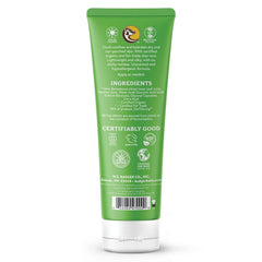 Close-up of Badger Aloe Vera Gel texture showing quick absorption on skin.